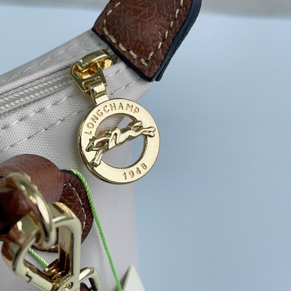 Longchamp Cream and Brown Crossbody Bag - Picture 7 of 7